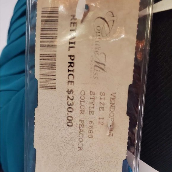 PEACOCK DRESS STRAPLESS - Picture 3 of 4